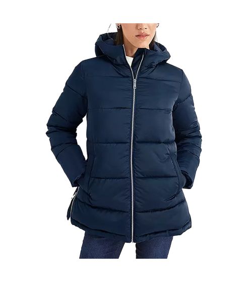 HECHTER PARIS Damen Stepp-Jacke mit Kapuze Übergangs-Parka 86224163 Marine-Blau 