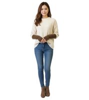 Puños de punto fino para mujer J.Jayz con contenido de cachemira y lana, calentadores de brazos ligeros de invierno, guantes cálidos 75469815 Marrón