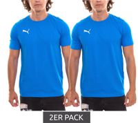 2-pack PUMA TeamGoal 23 Casual Men's T-Shirt with Logo Embroidery, Cotton Football Shirt, 656578, Black, Navy, Gray, Light Blue, White, Red, Yellow, or Green 2-pack PUMA TeamGoal 23 Casual Men's T-Shirt with Logo Embroidery, Cotton Football Shirt, 656578, Black, Navy, Gray, Light Blue, White, Red, Yellow, or Green