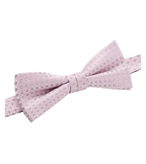 MONTI Men's Bow Tie, Stylish Double-Layered Business Bow Tie, Pink 93441208