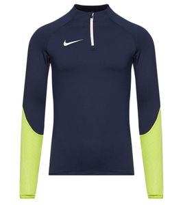 Nike Strike 23 Drill Top Pull d'entraînement pour homme avec technologie Dri-FIT, t-shirt Troyer slim à manches longues et technologie MoveToZero DR2294-452 Bleu foncé/Jaune Nike Strike 23 Drill Top Pull d'entraînement pour homme avec technologie Dri-FIT, t-shirt Troyer slim à manches longues et technologie MoveToZero DR2294-452 Bleu foncé/Jaune