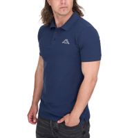 Lot de 3 polos en coton pour homme Kappa avec petite broderie Polo Polo Chemise à manches courtes Maille piquée Pack économique 303173NC Blanc, Noir, Bleu foncé ou Vert