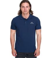Lot de 3 polos en coton pour homme Kappa avec petite broderie Polo Polo Chemise à manches courtes Maille piquée Pack économique 303173NC Blanc, Noir, Bleu foncé ou Vert