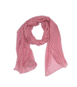 leslii Women's Polka Dot Print Scarf, Lightweight Summer Scarf, 54352804 Pink