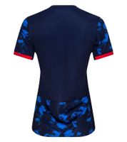 Maillot extérieur NIKE Pays-Bas 2023 pour femme Maillot de sport durable fabriqué à partir de matériaux recyclés Maillot slim avec technologie DRI-FIT Maillot de football DR3994-498 Bleu foncé/Rouge/Blanc