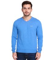 HACKETT LONDON GOLF Maglione in maglia a maniche lunghe con scollo a V in cotone da uomo HMX5000D Blu