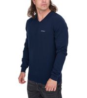 HACKETT LONDON GOLF Maglione in maglia a maniche lunghe con scollo a V in cotone da uomo HMX5000D blu scuro