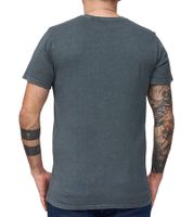 T-shirt RE:COVERED à imprimé moto, en coton, col rond, gris, MMBSA300