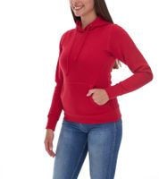 Elevate Charon Damen Hoodie schlichter Baumwoll-Pullover mit Kängurutasche Sweater 3823421 Rot Elevate Charon Damen Hoodie schlichter Baumwoll-Pullover mit Kängurutasche Sweater 3823421 Rot