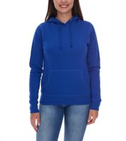 Elevate Charon Damen Hoodie schlichter Baumwoll-Pullover mit Kängurutasche Sweater 3823452 Blau