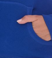 Elevate Charon Damen Hoodie schlichter Baumwoll-Pullover mit Kängurutasche Sweater 3823452 Blau