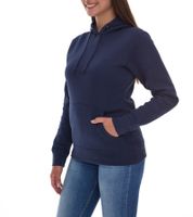Elevate Charon Women's Hoodie, Simple Cotton Pullover with Kangaroo Pocket, 3823455 Navy