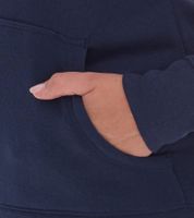 Elevate Charon Women's Hoodie, Simple Cotton Pullover with Kangaroo Pocket, 3823455 Navy