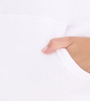 Elevate Charon Damen Hoodie schlichter Baumwoll-Pullover mit Kängurutasche Sweater 3823401 Weiß