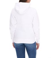 Elevate Charon Damen Hoodie schlichter Baumwoll-Pullover mit Kängurutasche Sweater 3823401 Weiß
