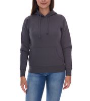 Elevate Charon Damen Hoodie schlichter Baumwoll-Pullover mit Kängurutasche Sweater 3823482 Grau