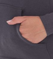 Elevate Charon Damen Hoodie schlichter Baumwoll-Pullover mit Kängurutasche Sweater 3823482 Grau