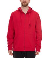 Elevate Arora Herren Sweat-Jacke mit Kapuze schlichte Baumwoll-Jacke Pullover 3821125 Rot