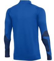 NIKE Strike Dril Herren langes Sport-Shirt mit DRI-FIT-Technologie leichtes Trainings-Longsleeve Fußball-Shirt mit geometrischem Muster DH8732-463 Blau