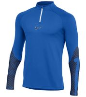 NIKE Strike Dril Herren langes Sport-Shirt mit DRI-FIT-Technologie leichtes Trainings-Longsleeve Fußball-Shirt mit geometrischem Muster DH8732-463 Blau