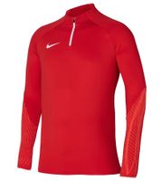 NIKE Strike 23 Drill Herren nachhaltiges Sport-Shirt mit DRI-FIT-Technologie leichtes Trainings-Longsleeve Fußball-Pullover mit geometrischem Muster DR2294-658 Rot