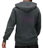 RE:COVERED X NFL Sudadera con capucha de los New England Patriots para hombre, de algodón, con letras de los Patriots, manga larga, RCNFL1316F, gris