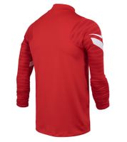 NIKE Strike 21 Dry Drill Longsleeve Herren Trainings-Pullover mit Half-Zip Sport-Troyer mit Dry-Fit Langarm-Shirt CW5858-657 Rot