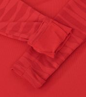 NIKE Strike 21 Dry Drill Longsleeve Herren Trainings-Pullover mit Half-Zip Sport-Troyer mit Dry-Fit Langarm-Shirt CW5858-657 Rot