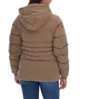 CARS JEANS Thary veste matelassée durable pour femme avec col montant, doudoune à capuche amovible, veste d'automne doublée, veste matelassée 6447683 Marron