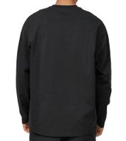 RE:COVERED X Nickelodeon Men's Crew Neck Shirt with Garfield Print, Cotton Long Sleeve MMNICK323, Black