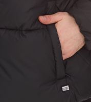 CARS JEANS Soymas Veste matelassée pour homme, doudoune à capuche amovible, veste d'automne matelassée 6617601, noir