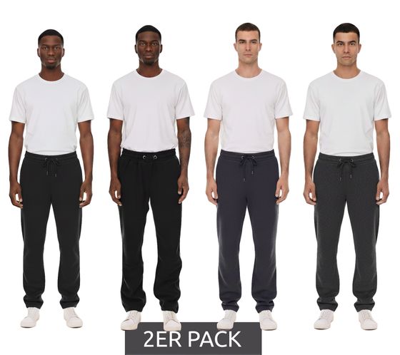 Lot de 2 pantalons polaires homme MAUI SPORTS, jogging loisirs, homewear, certifié Oeko-Tex 100, 9087474, bleu ou gris Lot de 2 pantalons polaires homme MAUI SPORTS, jogging loisirs, homewear, certifié Oeko-Tex 100, 9087474, bleu ou gris