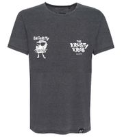 RE:COVERED X Nickelodeon T-shirt homme motif Bob l'éponge en coton à col rond MMVCM268 Gris
