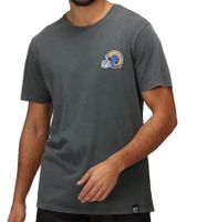 RE:COVERED X NFL Los Angeles Rams T-shirt de football américain pour homme, col ras du cou en coton, gris, RCNFL1315H