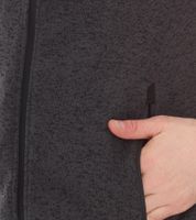 Veste de transition pour homme ILLMATIC Mingo avec fermeture éclair haute, veste zippée aspect polaire IL007 Gris