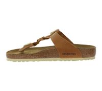 BIRKENSTOCK Gizeh Braided Women's Thong Sandals, Modern Leather Sandal, Made in Germany, Elegant Summer Shoes, Regular Width 1021355 Light Brown