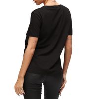 RE:COVERED X Disney Women's T-Shirt with "Girls Rule" Print, Cotton T-Shirt, Crew Neck, Short Sleeve, RCDIF2073 Black