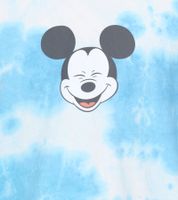 RE:COVERED X Disney Men's T-Shirt with Mickey Mouse Print, Cotton Crew Neck, MMDIS2787 Blue