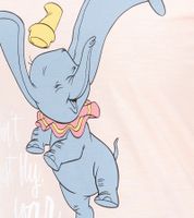 RE:COVERED X Disney Women's T-Shirt with Dumbo Print, Cotton Crew Neck, RCDIF2069 Pink