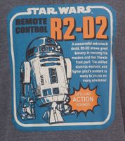 RE:COVERED X STAR WARS Men's T-Shirt with R2D2 Print, Cotton Shirt, Short-Sleeved Shirt AKSTW2229 Dark Gray