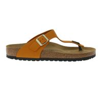 BIRKENSTOCK Gizeh sandales modernes en cuir nubuck à séparateur d'orteils pour femmes Fabriquées en Allemagne chaussures d'été colorées largeur régulière 1026584 Orange