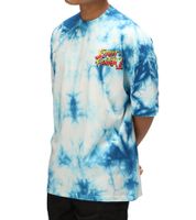 RE:COVERED X CAPCOM Men's T-Shirt with Street Fighter Vega Print, Cotton Crew Neck T-Shirt MMDIF1879 Blue