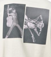 T-shirt homme RE:COVERED X Bowie avec imprimé « David Bowie King of Rock » en coton, col rond, beige MMPER769