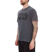 RE:COVERED X STAR WARS Herren T-Shirt mit Vintage Logo-Print Baumwoll-Shirt Kurzarm-Shirt PCSTW1998 Dunkel-Grau