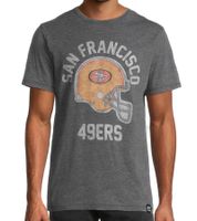 T-shirt ras du cou à grand logo RE:COVERED X NFL San Francisco 49ers pour homme, gris, PCNFL718