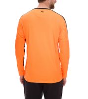 masita Herren Fitness-Pullover mit ClimaTech+ Technologie Langarm-Shirt Sport-Trikot Torwarttrikot 8516-5915 Neon-Orange/Schwarz