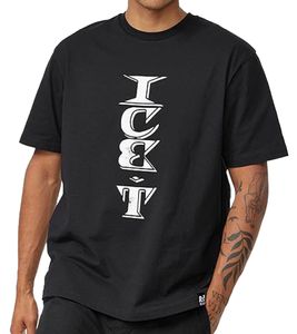 T-shirt homme RE:COVERED X Ice T avec imprimé pochette d'album Ice T, en coton, col rond, noir, MMFAB499