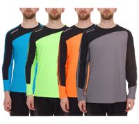 masita Herren Fitness-Pullover mit ClimaTech+ Technologie Langarm-Shirt Sport-Trikot Torwarttrikot 8516 Neon-Orange/Neon-Grün/Blau oder Grau