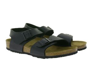 BIRKENSTOCK New York Children's Sandals for Girls and Boys, Summer Shoes, Made in Germany, Narrow Width, 187603 Black