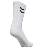 18 pares de calcetines deportivos hummel Basic, calcetines de algodón, calcetines de uso diario con letras de la marca 205603 o chevrones en contraste 022030 en blanco o negro